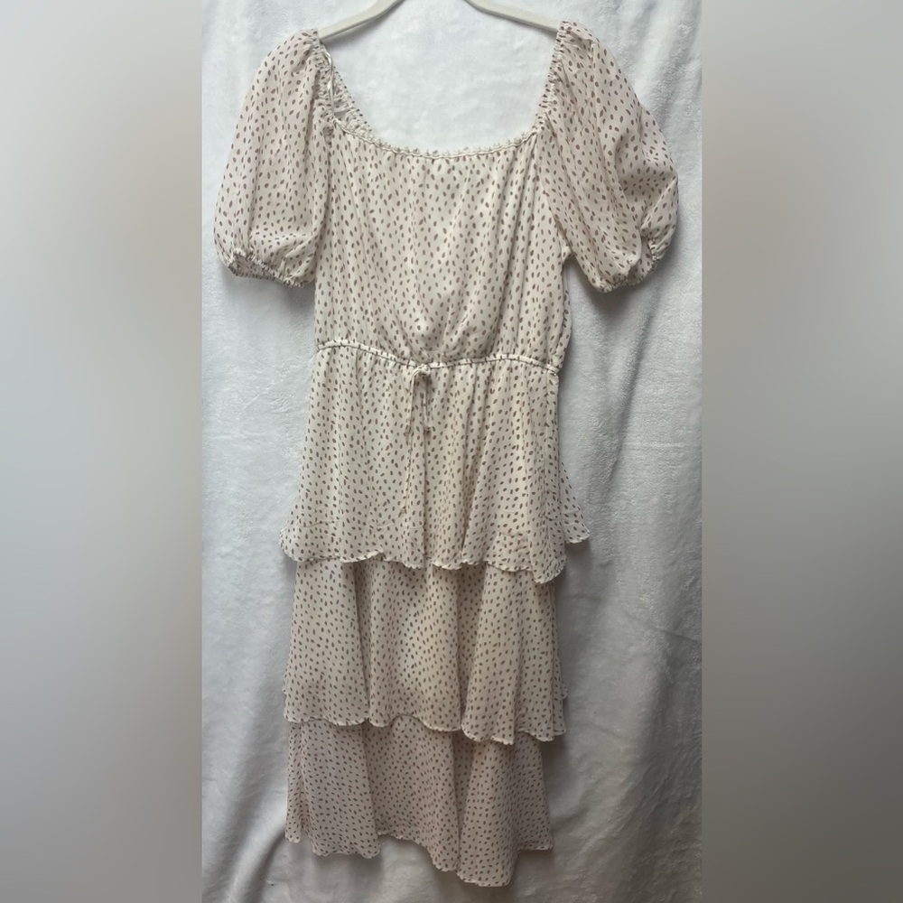Sweet rain, tiered, polkadot, dress, size medium.